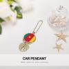 Flag of Cameroon Car Pendant Rearview Mirror Hanging Ornament Suspension Interior Accessories Decoration view 4