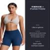 Aoxjox Trinity Workout Biker Shorts for Women Tummy Control High Waisted Exercise Athletic Gym Running Yoga Short 6" (Dark Blue Marl, X-Large) view 2