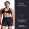 Aoxjox Trinity Workout Biker Shorts for Women Tummy Control High Waisted Exercise Athletic Gym Running Yoga Short 6" (Black Marl, Large) view 2