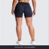 Aoxjox Trinity Workout Biker Shorts for Women Tummy Control High Waisted Exercise Athletic Gym Running Yoga Short 6" (Black Marl, Large) view 3
