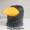 Black Raven Mascot Costume Adult Size for Men & Women with Built-in Fan Inside the Head view 2