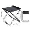 Osdhezcn Outdoor Portable Folding Stool Slacker Chair Seat Lightweight Foldable Stool Small for Fishing Camping Foldable Outdoor Chair view 2