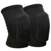 Anti slip sponge, soft and breathable men's, women's, girls', and children's black knee pads suitable for sports scenes such as volleyball, football, dance, yoga, wrestling, running, cycling, etc(Black, Medium) view 1