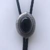 ARTICAL HEART Black Eye Obsidian Stone Oval Bolo Tie Each One is Unique view 3