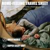 Frelaxy Ultralight Sleeping Bag Liner - Lighter & Compact, 3 Sizes Travel Sheets & Adult Sleep Sack, Comfy Breathable & Silky Soft for Backpacking, Hotel, Camping, Hostels (Navy, 27.5in x 84.6") view 2