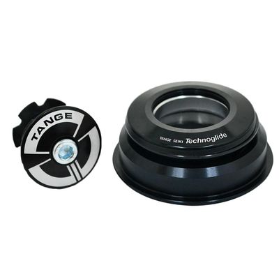 Tange Seiki Technoglide ZS225 1-1/8""-1.5"" Semi Integrated Headset w/Top Cap, TAST2996, Black