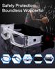 WIVKS Sports Glasses, Anti-Fog Basketball Soccer Racketball Dribble Goggles for Adults Youth Eye Safety Protective Eyewear (Black), Large view 2
