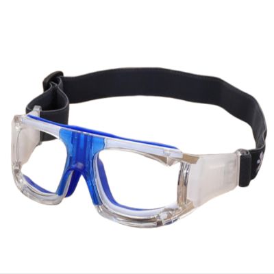 WIVKS Sports Goggles, Basketball Dribble Glasses Anti-Fog Outdoor Soccer Racketball Training Safety Eyewear for Adults Youth (Blue), Large