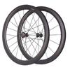 700C Road Bikes Wheels Carbon Fiber C/V Brake Quick Release Front and Rear Wheelset Hight 50mm 8/9/10/11/12 Speed Cassette Freewheel 16/21 Holes Ultralight