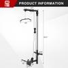 FAGUS H LAT Pull Down Attachment for 3"x3" Power Cage, 2000lbs Multi-Function Power Rack, Commercial Squat Rack for Home Gym Free Weight with Attachment Set, Black view 4