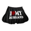 2024 I Love My Husband Booty Shorts Womens Sexy 3" Elastic High Waist Yoga Biker Shorts Soft Spandex Dance Sport Workout Hot Pants Butt Lifting Leggings Funny Casual Athletic Bottoms view 4