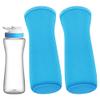 2Pcs Protective Sleeves Compatible with 22 oz Cirkul Water Bottle, Fit for 22 oz Plastic & Stainless Steel Bottles, Anti-slip Cover Made for Cirkul Accessories, Sweat Absorbing Material, Blue