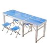 WRYsqbhjyb Folding Camp Table and Chairs, 70.8IN Aluminum Camping Tables, Adjustable Height Office Desk for Camping, Picnic, BBQ (Color : A) view 1