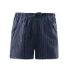 GOKKILRW Women Summer Shorts Comfy Drawstring Casual Elastic Waist Classic Striped Shorts Beach Lightweight Short Pants with Pockets 2024 Navy view 2