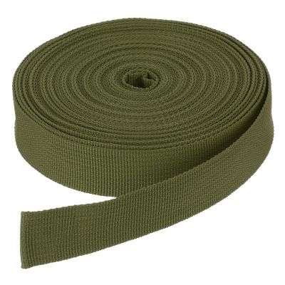DMiotech 10 Yard x 3/4 inch Width Nylon Webbing Strap Poly Flat Webbing Strapping for DIY Craft Backpack Strapping, Sewing, Outdoor Gear Repair, Army Green
