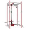 FAGUS H LAT Pull Down Attachment for 3"x3" Power Cage, 2000lbs Multi-Function Power Rack, Commercial Squat Rack for Home Gym Free Weight with Attachment Set, Red view 1
