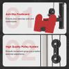 FAGUS H LAT Pull Down Attachment for 3"x3" Power Cage, 2000lbs Multi-Function Power Rack, Commercial Squat Rack for Home Gym Free Weight with Attachment Set, Red view 2