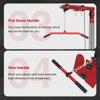FAGUS H LAT Pull Down Attachment for 3"x3" Power Cage, 2000lbs Multi-Function Power Rack, Commercial Squat Rack for Home Gym Free Weight with Attachment Set, Red view 3
