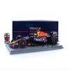 1:43rd Oracle Red Bull Racing RB19 Max Verstappen British GP Win with Pit Board Navy view 1