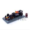 1:43rd Oracle Red Bull Racing RB19 Max Verstappen British GP Win with Pit Board Navy view 2
