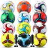 Lunmon 12 Pcs Bulk Soccer Balls with 2 Pump Official Size Deflated Soccer Ball Football for Indoor Outdoor Game Sports Training Adult Players Birthday Gift(Size 4,Classic 1) view 1