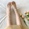 Benefeet Sox Loose Sheer Lace Ankle Socks White Black Dress Tulle Socks Sexy See Through Embroidery Little Daisy Mesh Sock for Women Transparent Pretty Sock, 4 Pairs view 4