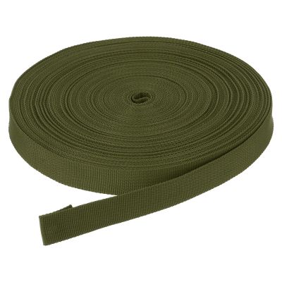 DMiotech 50 Yard x 3/4 inch Width Nylon Webbing Strap Poly Flat Webbing Strapping for DIY Craft Backpack Strapping, Sewing, Outdoor Gear Repair, Army Green