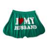 2024 I Love My Husband Booty Shorts Womens Sexy 3" Elastic High Waist Yoga Biker Shorts Soft Spandex Dance Sport Workout Hot Pants Butt Lifting Leggings Funny Casual Athletic Bottoms view 4