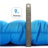 Camping Air Sleeping Pad Mat - Foot Press Inflatable Lightweight Camping Inflatable Mattress Foot Pump Inflatable Camping Mat 3.5" Thick Camp Air Mat for Backpacking Traveling Hiking ,Double, Blue view 3