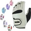 MRX Women Golf Glove Right Handed Golf Gloves Sweat Resistant Soft Cabretta Leather Regular Fit Women Golfer Glove White/Black view 1