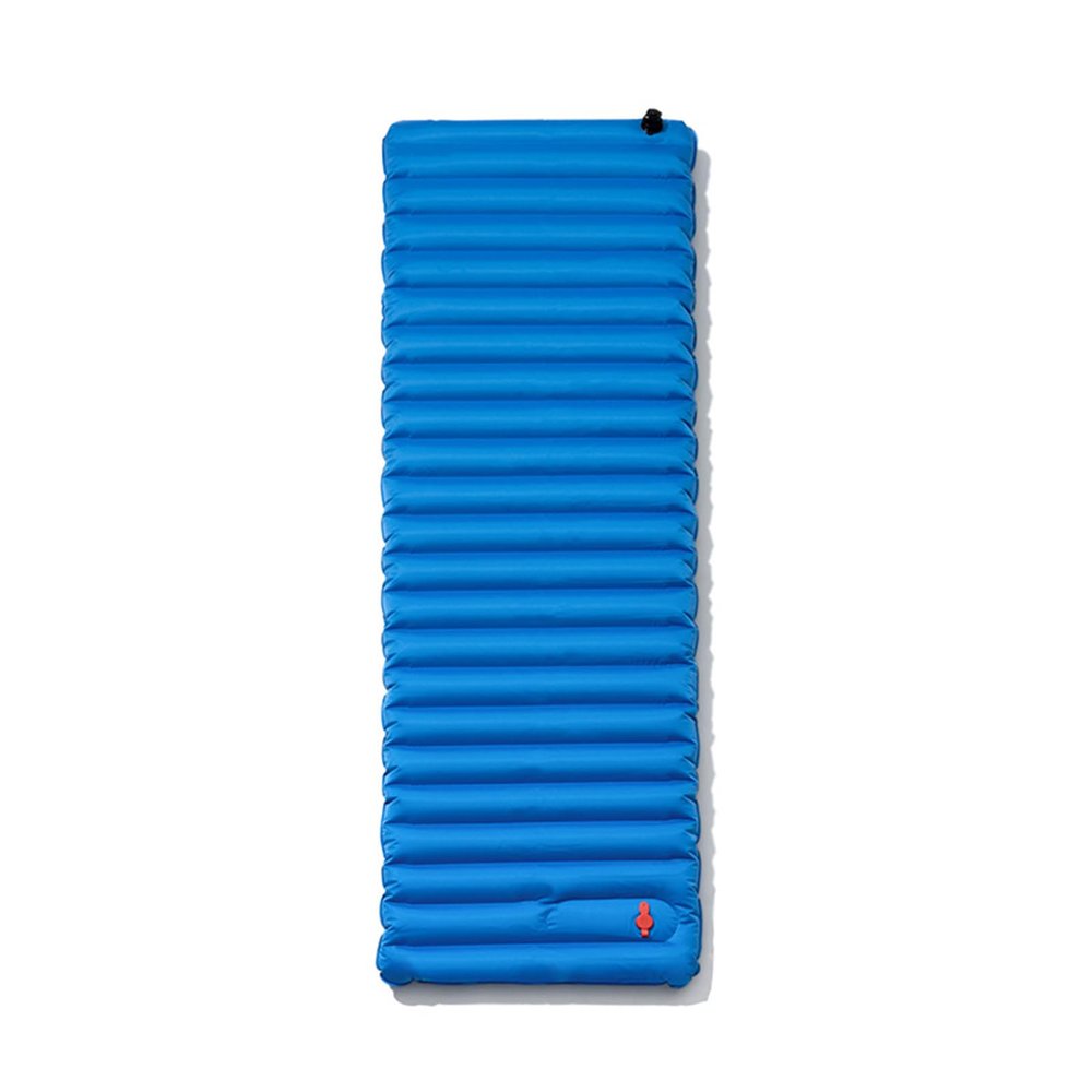 Camping Air Sleeping Pad Mat - Foot Press Inflatable Lightweight Camping Inflatable Mattress Foot Pump Inflatable Camping Mat 3.5" Thick Camp Air Mat for Backpacking Traveling Hiking , Single, Blue