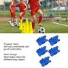5 Pcs Training Vest Universial Round Neck Soccer Pennies 22x13.7 Inch Fabric Basketball Athletic Pinnies Football Bibs for Kids, Youth(Blue) view 2