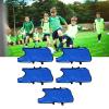 5 Pcs Training Vest Universial Round Neck Soccer Pennies 22x13.7 Inch Fabric Basketball Athletic Pinnies Football Bibs for Kids, Youth(Blue) view 4
