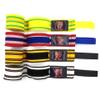 Amor est vitae essentia Muay Thai Hand Wraps Boxing Gloves Martial Arts Wraps MMA Kickboxing Inner Gloves for Hand Protection Unisex (Tricolor Stripes, Green, 5m/Professional) view 3