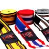 Amor est vitae essentia Muay Thai Hand Wraps Boxing Gloves Martial Arts Wraps MMA Kickboxing Inner Gloves for Hand Protection Unisex (Tricolor Stripes, Green, 5m/Professional) view 4