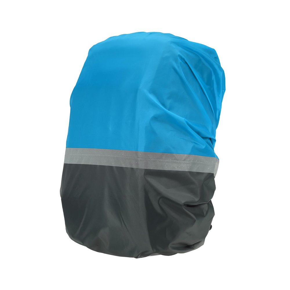 PATIKIL 30-40L Waterproof Backpack Rain Cover, Non-Slip Ultralight Backpack Cover with Reflective Strip for Hiking Camping Traveling Cycling, M, Grey Blue