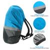 PATIKIL 30-40L Waterproof Backpack Rain Cover, Non-Slip Ultralight Backpack Cover with Reflective Strip for Hiking Camping Traveling Cycling, M, Grey Blue view 3