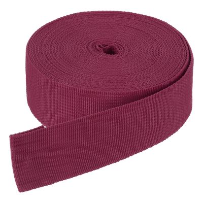 DMiotech 10 Yard x 1 1/2 Inch Width Nylon Webbing Strap Poly Flat Webbing Strapping for DIY Craft Backpack Strapping, Sewing, Outdoor Gear Repair, Burgundy