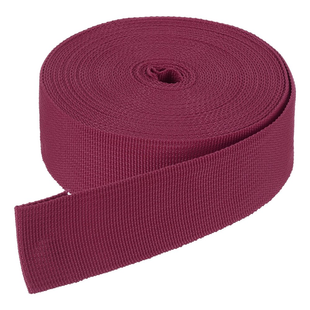 DMiotech 10 Yard x 1 1/2 Inch Width Nylon Webbing Strap Poly Flat Webbing Strapping for DIY Craft Backpack Strapping, Sewing, Outdoor Gear Repair, Burgundy