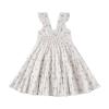 ALINTU Toddler Girls Dress Sleeveless Princess Beach Ruffle Sundress, White Blue Floral 2-3T view 2
