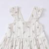 ALINTU Toddler Girls Dress Sleeveless Princess Beach Ruffle Sundress, White Blue Floral 2-3T view 3