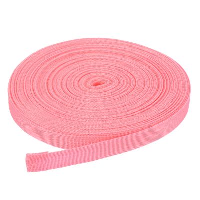 DMiotech 50 Yard x 3/4 inch Width Nylon Webbing Strap Poly Flat Webbing Strapping for DIY Craft Backpack Strapping, Sewing, Outdoor Gear Repair, Light Pink