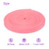 DMiotech 50 Yard x 3/4 inch Width Nylon Webbing Strap Poly Flat Webbing Strapping for DIY Craft Backpack Strapping, Sewing, Outdoor Gear Repair, Light Pink view 3