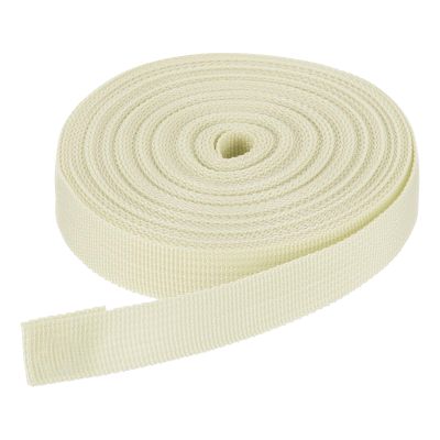 DMiotech 10 Yard x 3/4 inch Width Nylon Webbing Strap Poly Flat Webbing Strapping for DIY Craft Backpack Strapping, Sewing, Outdoor Gear Repair, Beige