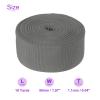 DMiotech 10 Yard x 2 Inch Width Nylon Webbing Strap Poly Flat Webbing Strapping for DIY Craft Backpack Strapping, Sewing, Outdoor Gear Repair, Dark Grey view 3