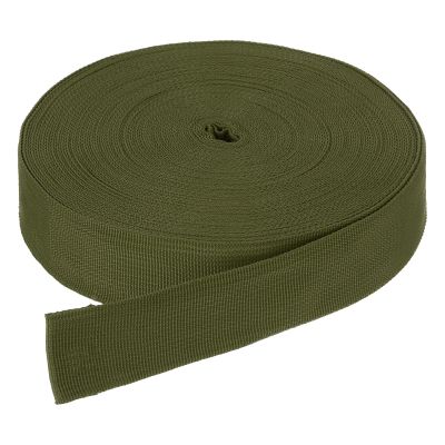 DMiotech 25 Yard x 1 1/2 Inch Width Nylon Webbing Strap Poly Flat Webbing Strapping for DIY Craft Backpack Strapping, Sewing, Outdoor Gear Repair, Army Green