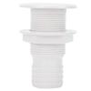 CDQL ABS Plastic Thru Hull Connector Fitting,Sturdy Lightweight Bilge Pump Drain Vent Hose,Boat Body Bottom Yacht Bilge Drain Vent Accessory (2 in) view 1