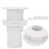 CDQL ABS Plastic Thru Hull Connector Fitting,Sturdy Lightweight Bilge Pump Drain Vent Hose,Boat Body Bottom Yacht Bilge Drain Vent Accessory (2 in) view 2