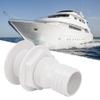 CDQL ABS Plastic Thru Hull Connector Fitting,Sturdy Lightweight Bilge Pump Drain Vent Hose,Boat Body Bottom Yacht Bilge Drain Vent Accessory (2 in) view 3