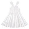 ALINTU Baby Girls Dress Sleeveless Princess Beach Ruffle Sundress, White 18-24 Months view 1